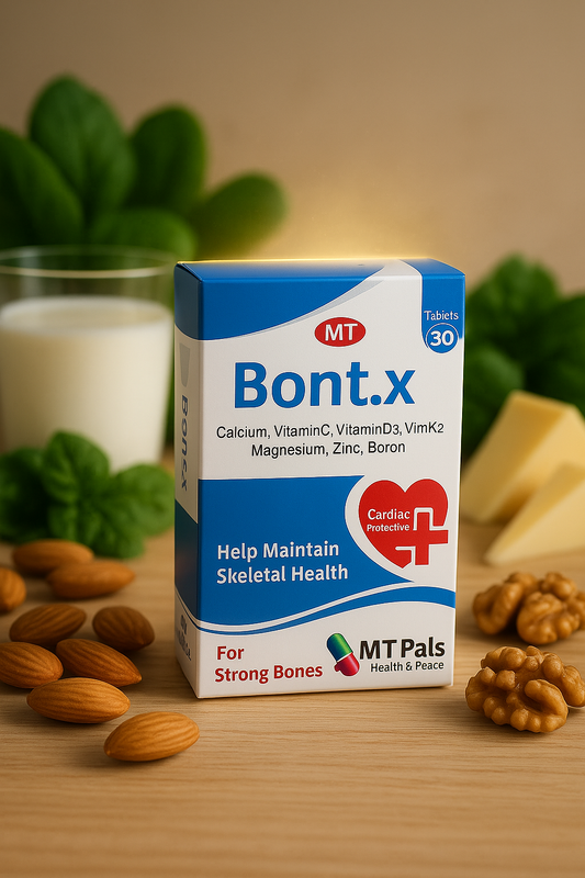 Bont.x – Calcium & Vitamin D3 Supplement for Strong Bones (30 Tablets)