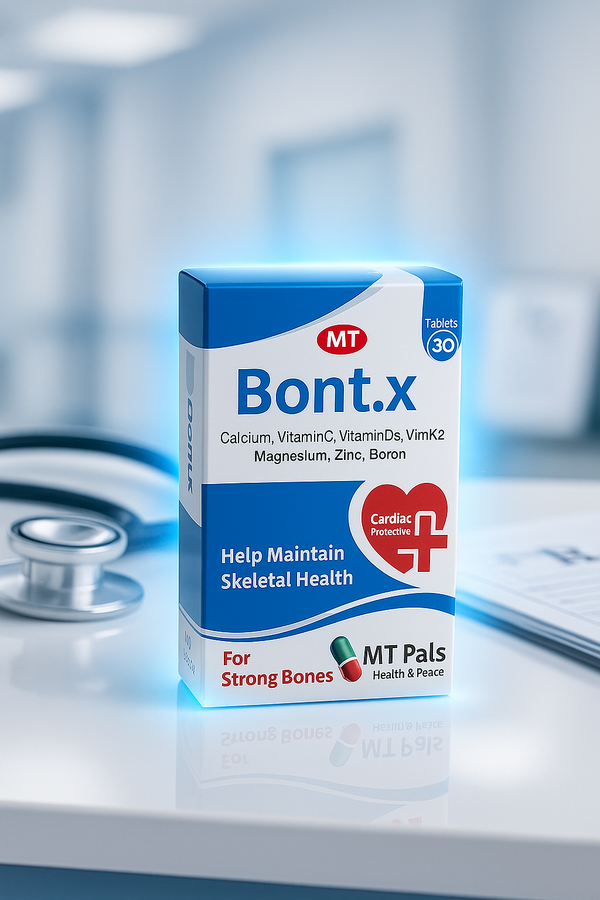 Bont.x – Calcium & Vitamin D3 Supplement for Strong Bones (30 Tablets)